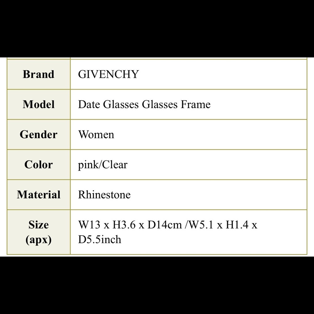 Authenticated Givenchy Logo Rhinestones Glasses F… - image 7